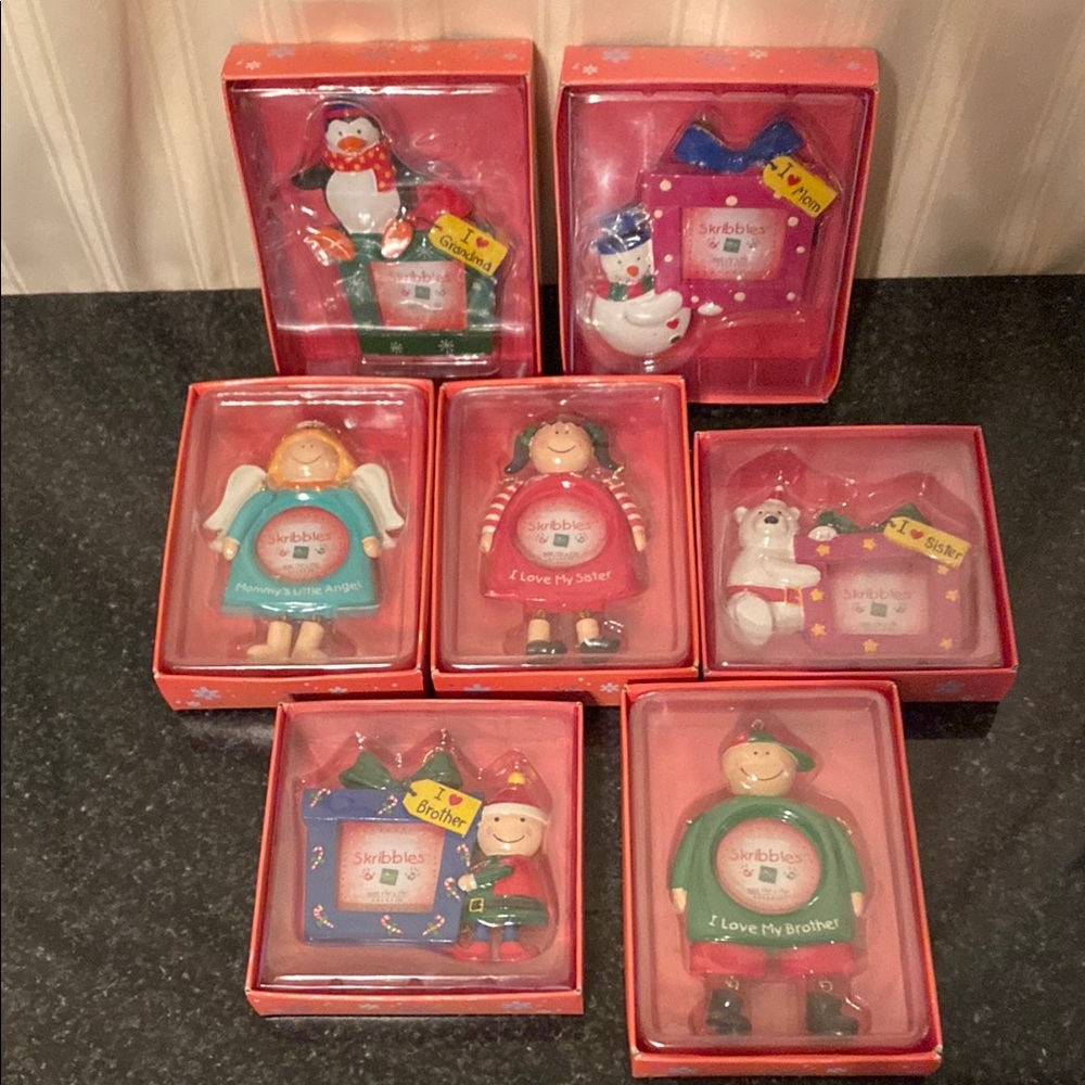 Vintage Russ Christmas Ornaments Bundle of 7